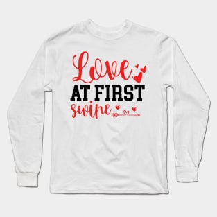 Love at first swipe Long Sleeve T-Shirt